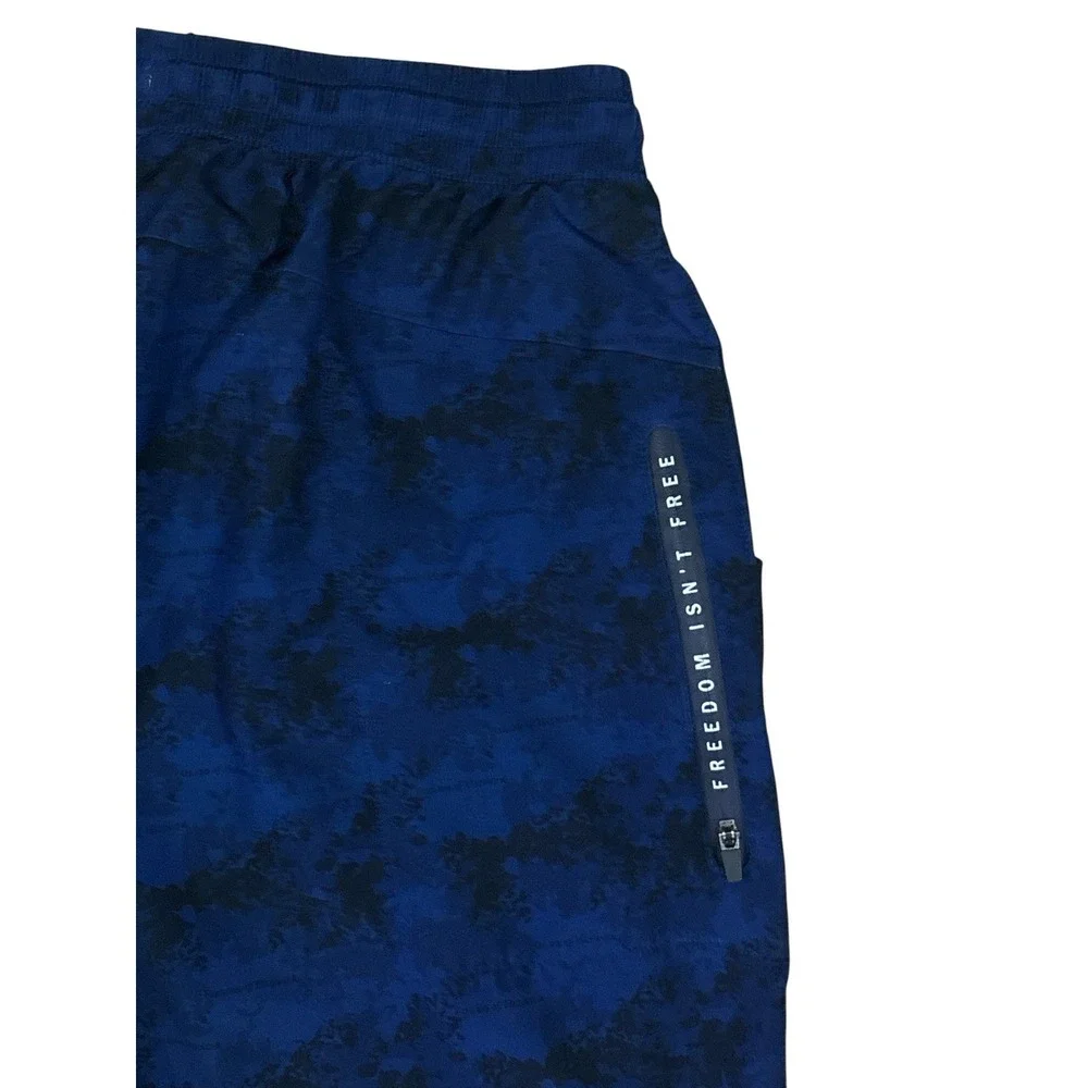 UNRL x Folds Of Honor Stride Shorts Mens NAVY CAMO Size MEDIUM